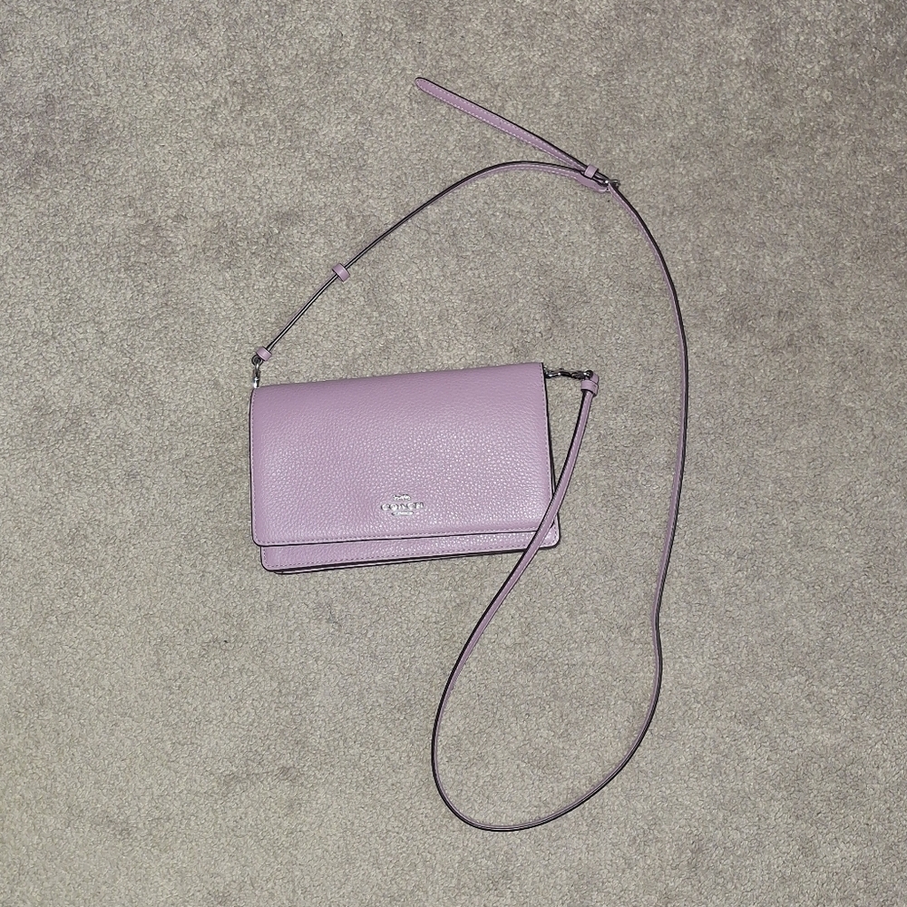 Purple Coach crossbody